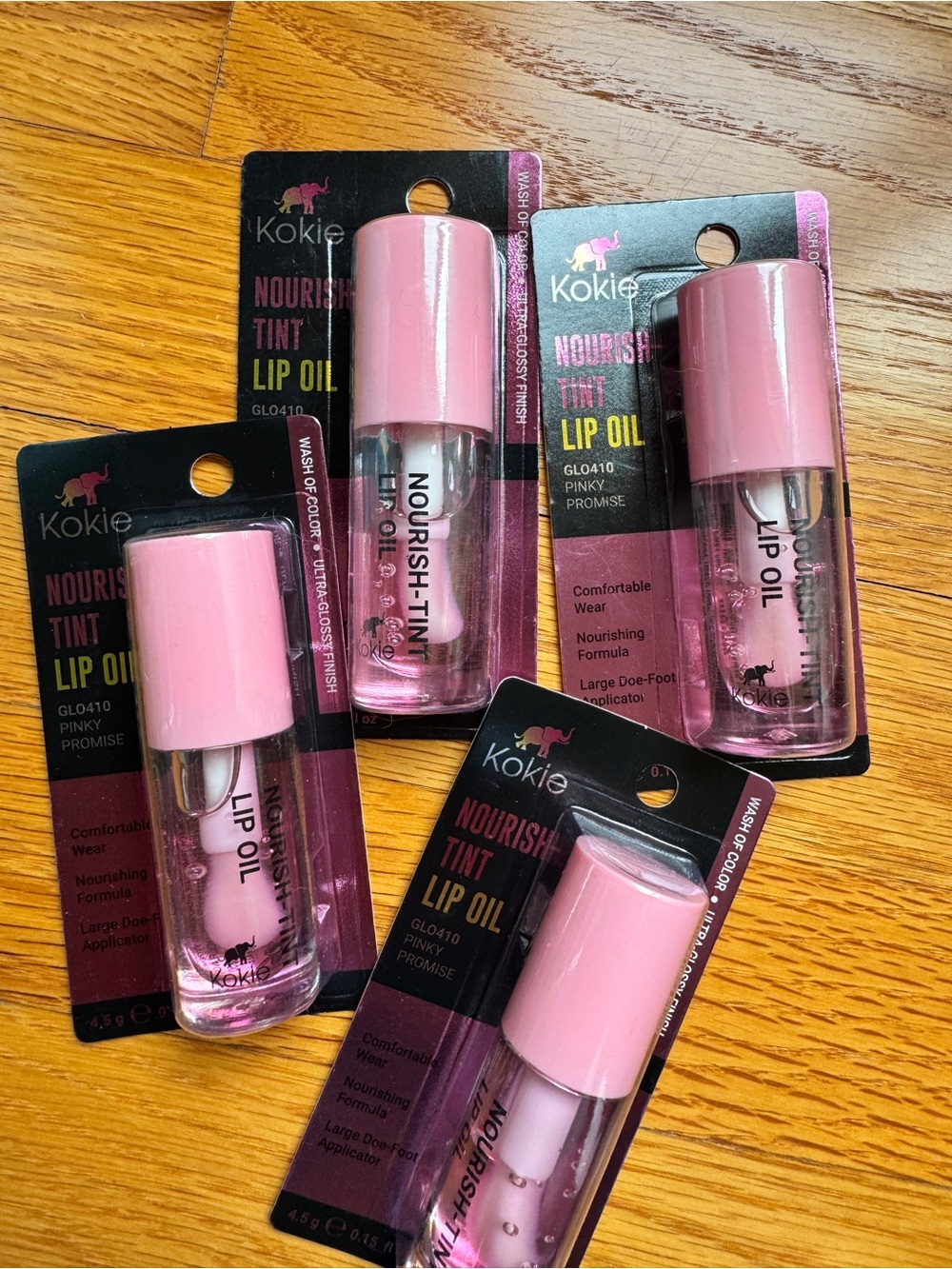 Kokie Nourish-Tint Lip Oil — Pink Hydrating Gloss